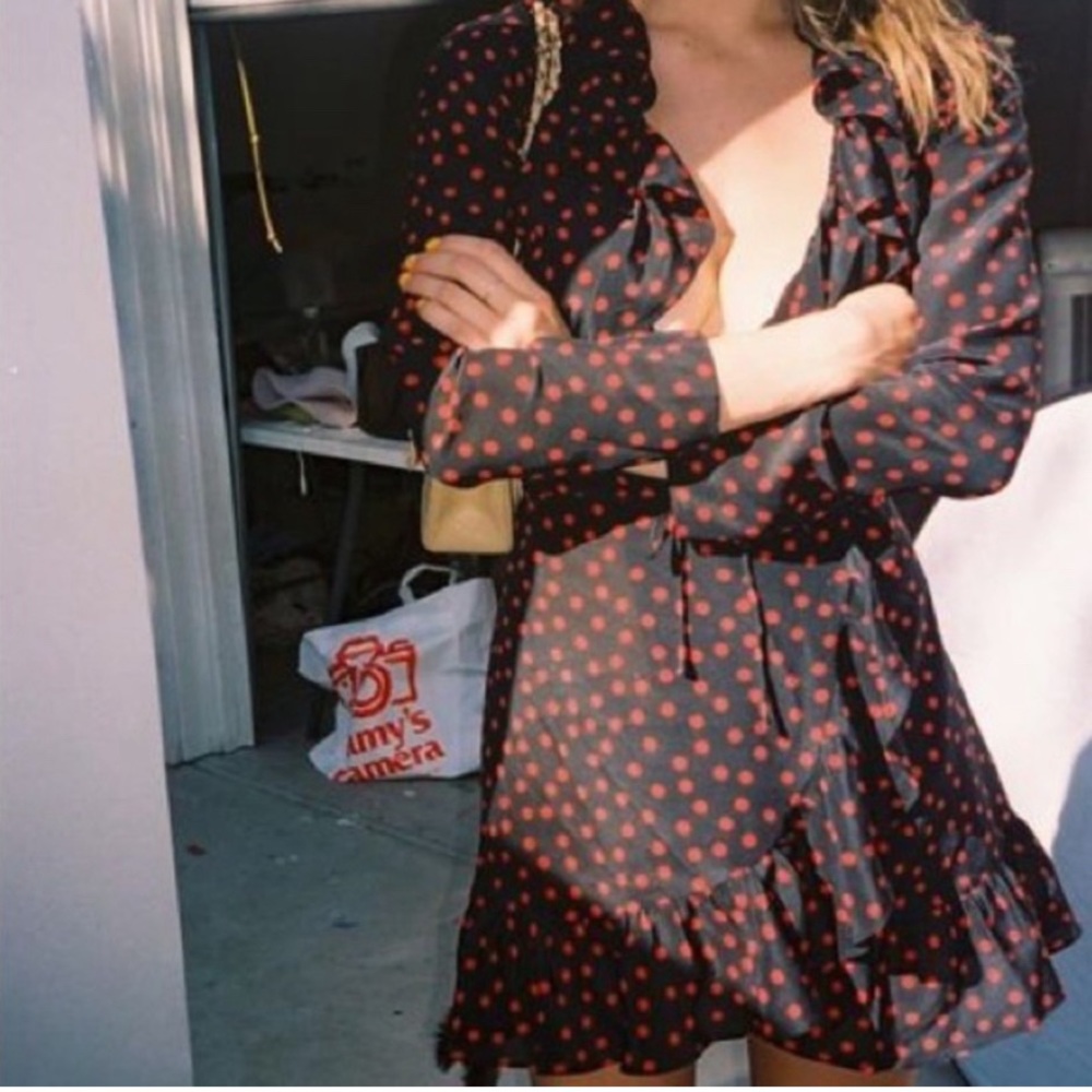 Realisation Par Alexandra Ruffle Wrap Dress size XS